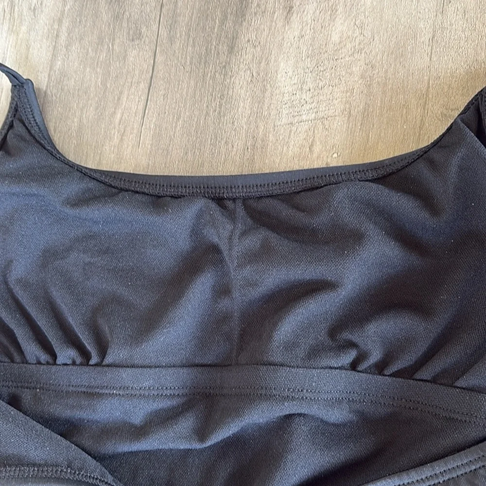 Wild Fable Black High Cut Cheeky One-Piece Swimsuit Size Small (4-6) - Picture 5 of 5